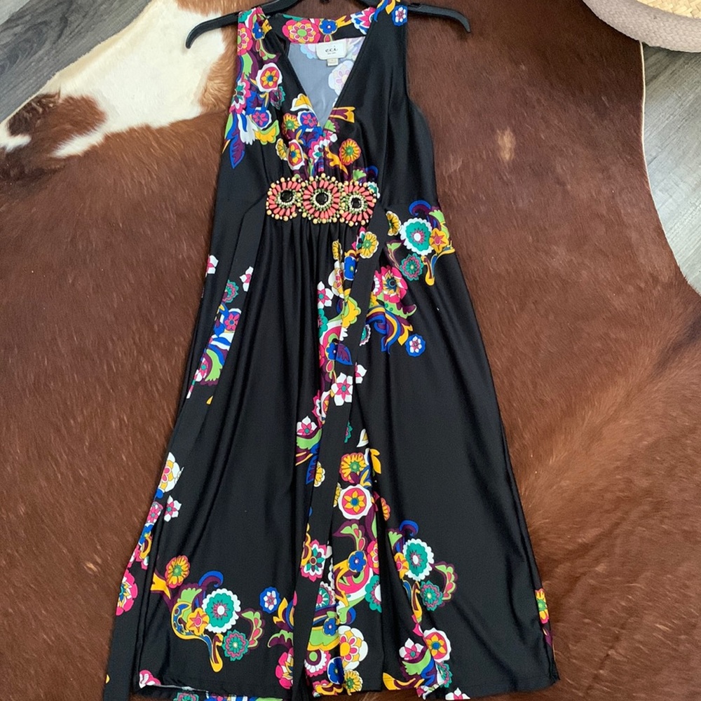 Size 4 eci New York black soft dress